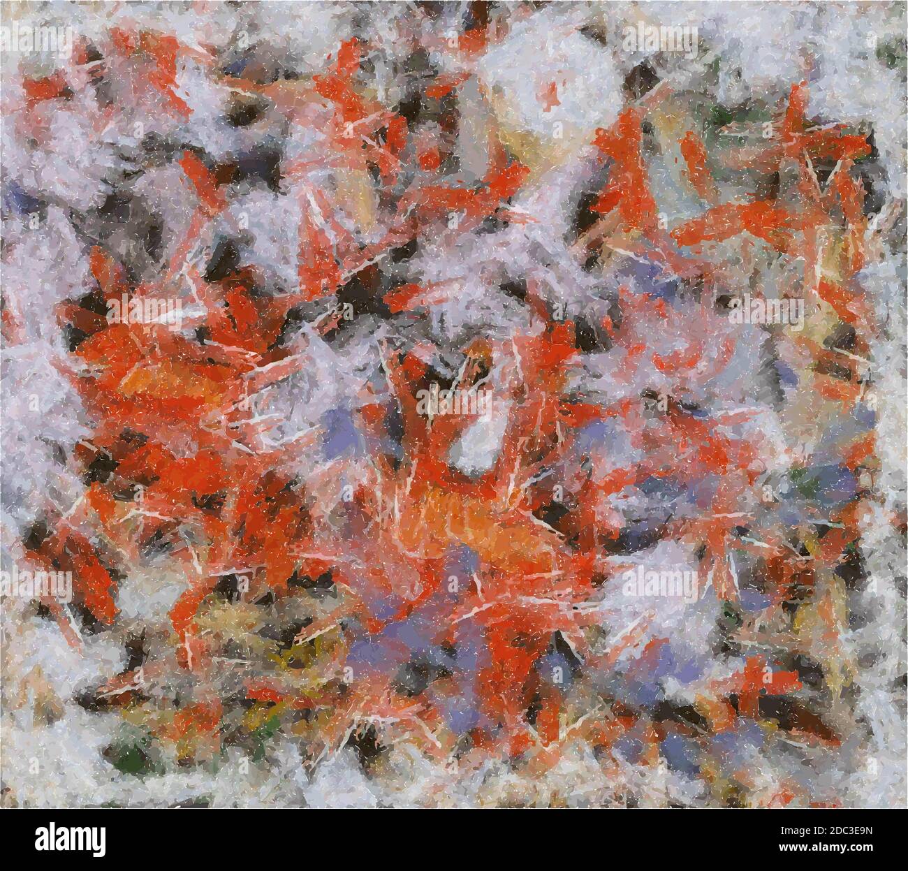 Arrière-plan abstrait coloré dessiné à la main. Peinture à l'huile sur toile Illustration de Vecteur