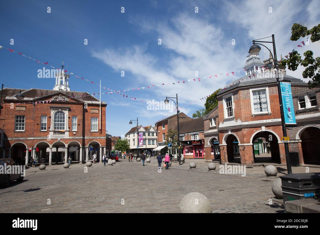 Le centre-ville de High Wycombe à Buckinghamshire, Royaume-Uni Banque D'Images