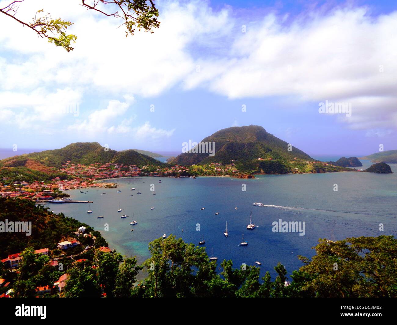 La baie de 'Terre-de-Haut' aux 'Iles des Saintes', Guadeloupe Banque D'Images