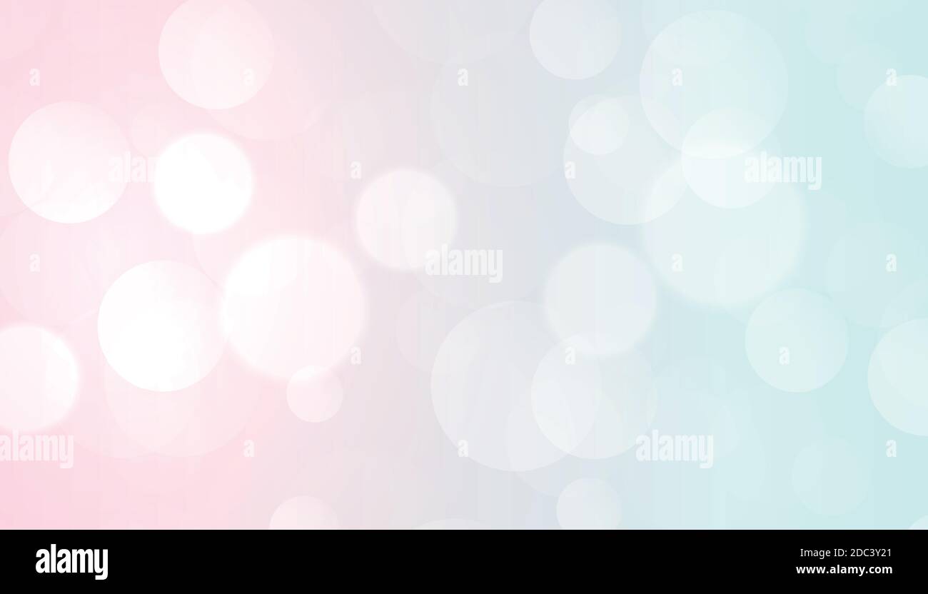 Bokeh flou multicolore sur fond clair - Panorama Illustration de Vecteur