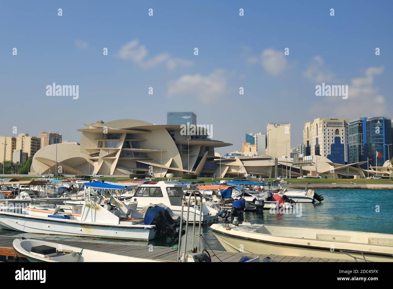Vue sur le Musée national du Qatar Banque D'Images