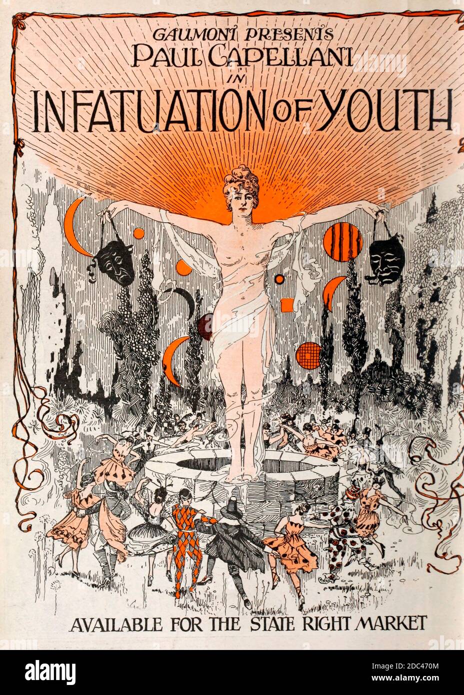 Publicité pour Paul Capellani dans l'engouement de la jeunesse - Motion Picture, 1920 Banque D'Images