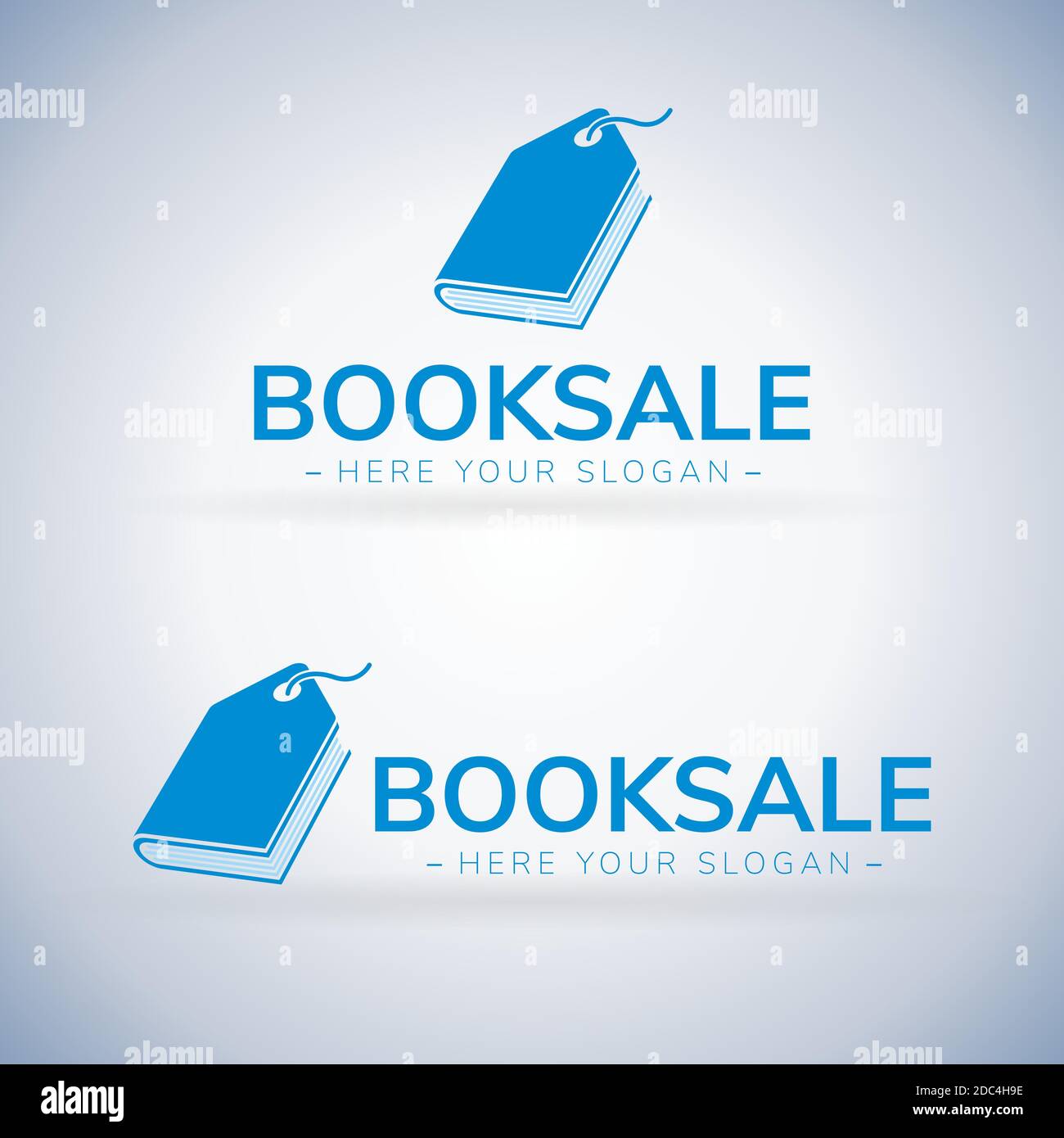 Livre Vente magasin étiquette logo modèle Design Vector Illustration de Vecteur