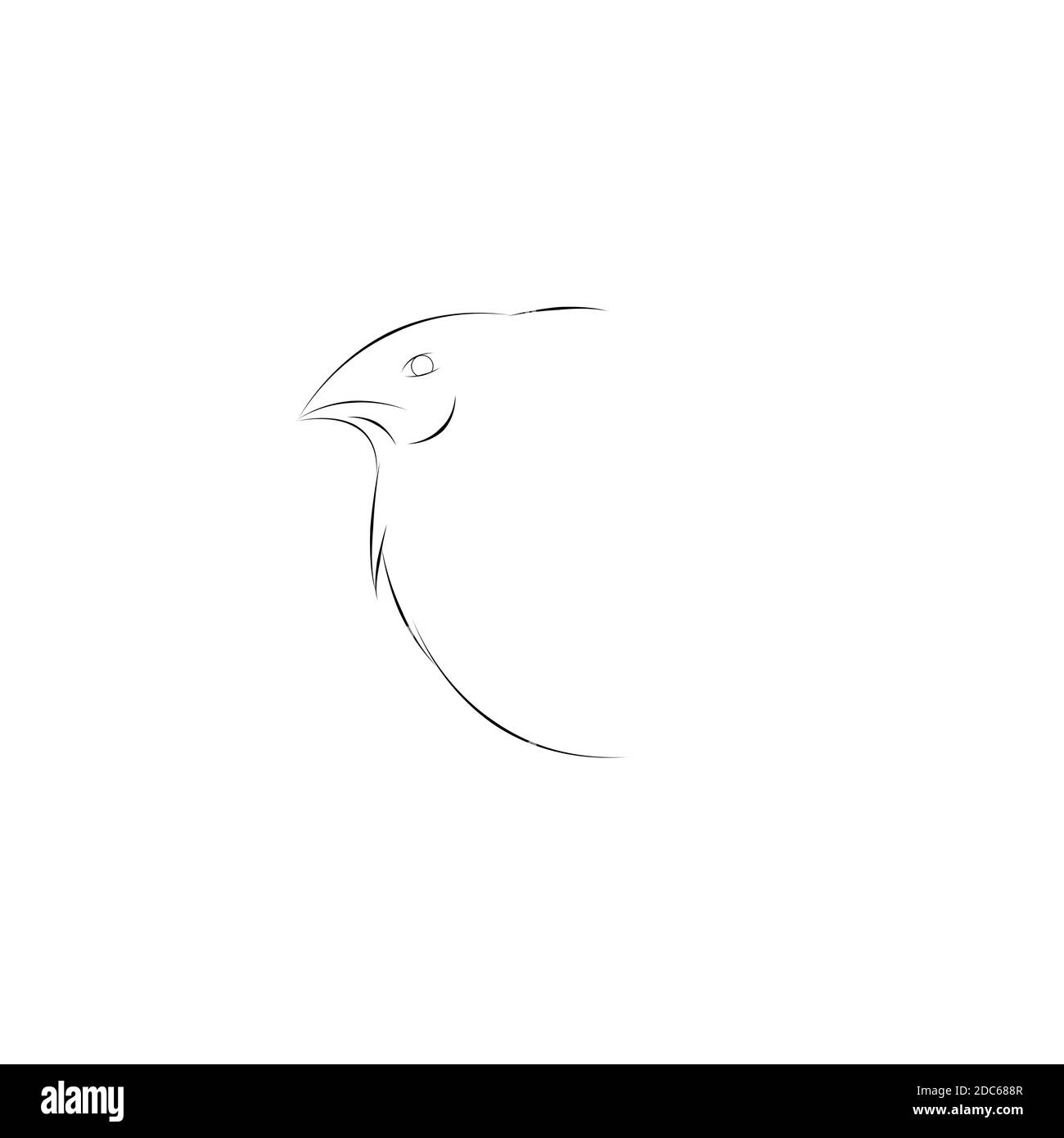 dessin d'un profil d'un seau Banque D'Images