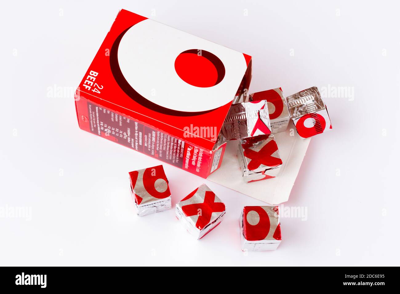 Cubes d'oxo de bœuf Banque D'Images