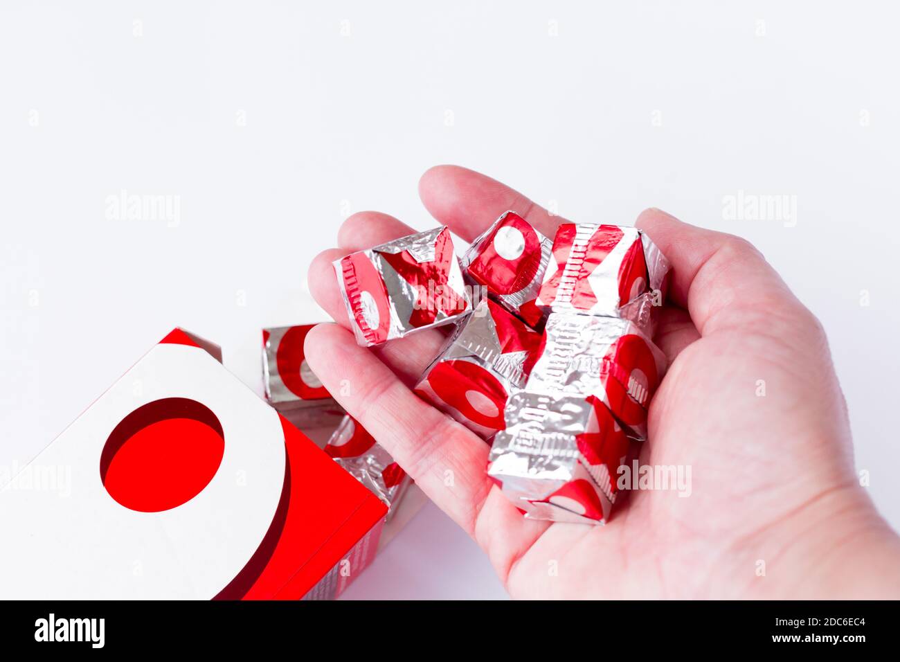 Cubes d'oxo de bœuf Banque D'Images