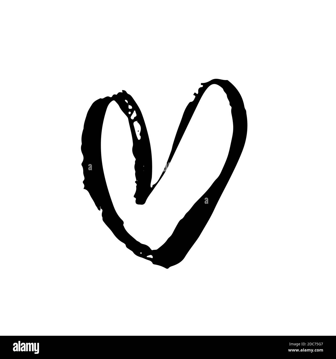 Grunge cœur. Valentine day imprimer. Vector illustration. Illustration de Vecteur Grunge cœur. Valentine day imprimer. Vector illustration. Illustration de Vecteur