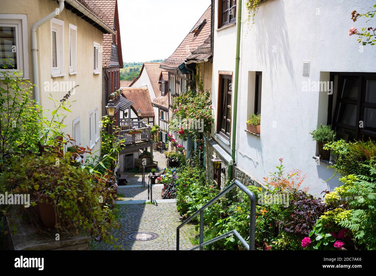 vue à travers les rues historiques de kronberg im taunus Banque D'Images