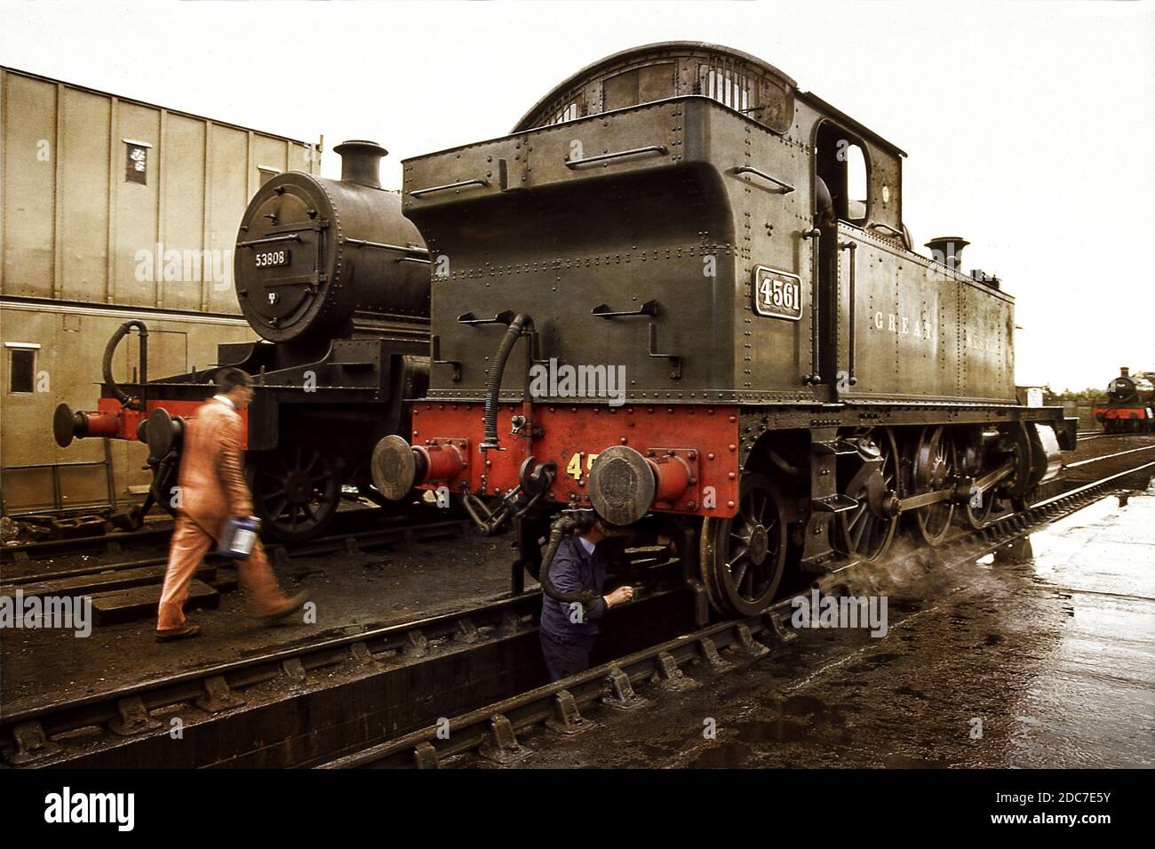 GWR Tank Engine sur le West Somerset Railway à Minehead poste 1996 Banque D'Images