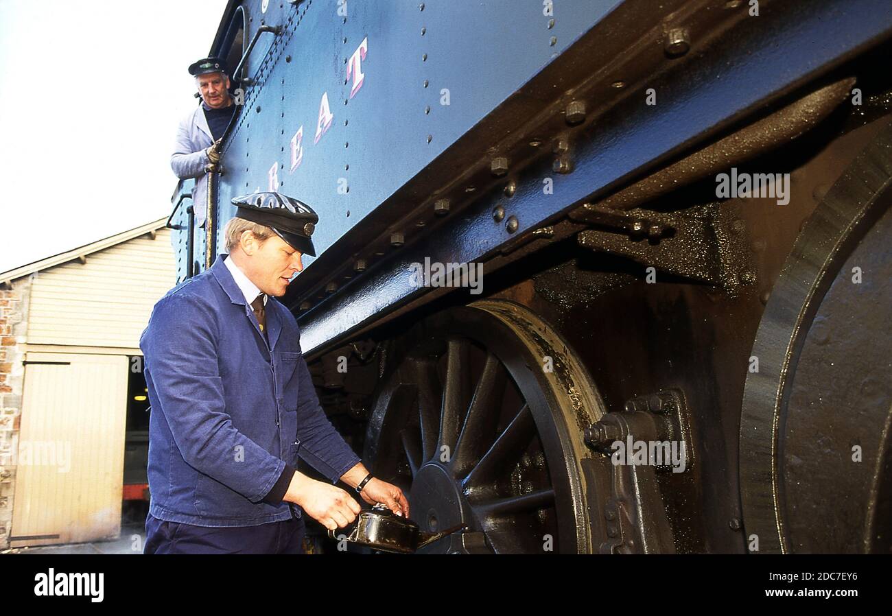 GWR Tank Engine sur le West Somerset Railway à Minehead poste 1996 Banque D'Images