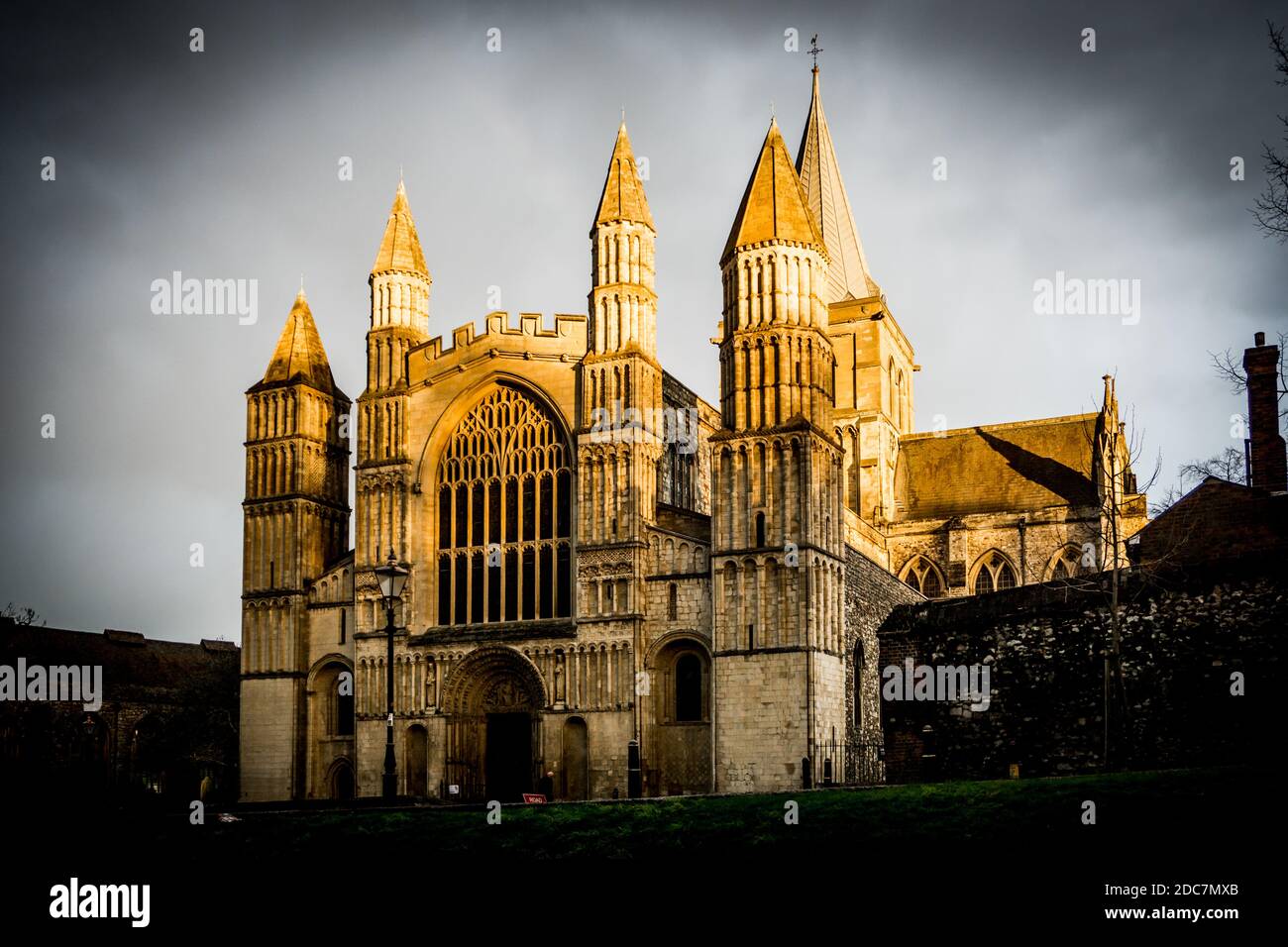 La Cathédrale de Rochester Banque D'Images