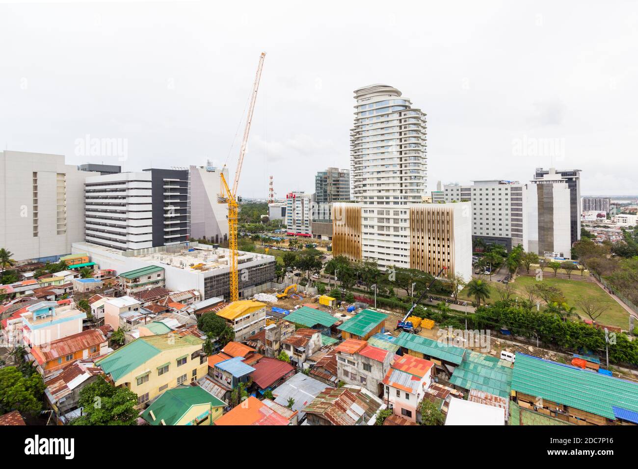 Une partie du paysage urbain de Ceu City, Philippines Banque D'Images