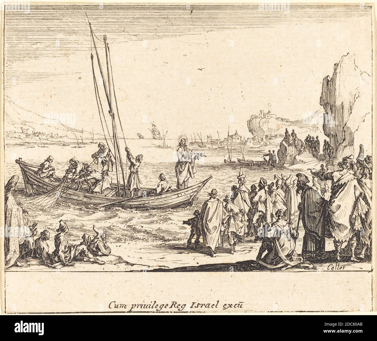 Jacques Callot, (artiste), Français, 1592 - 1635, Fisher of Men, le Nouveau Testament, (série), 1635, gravure Banque D'Images