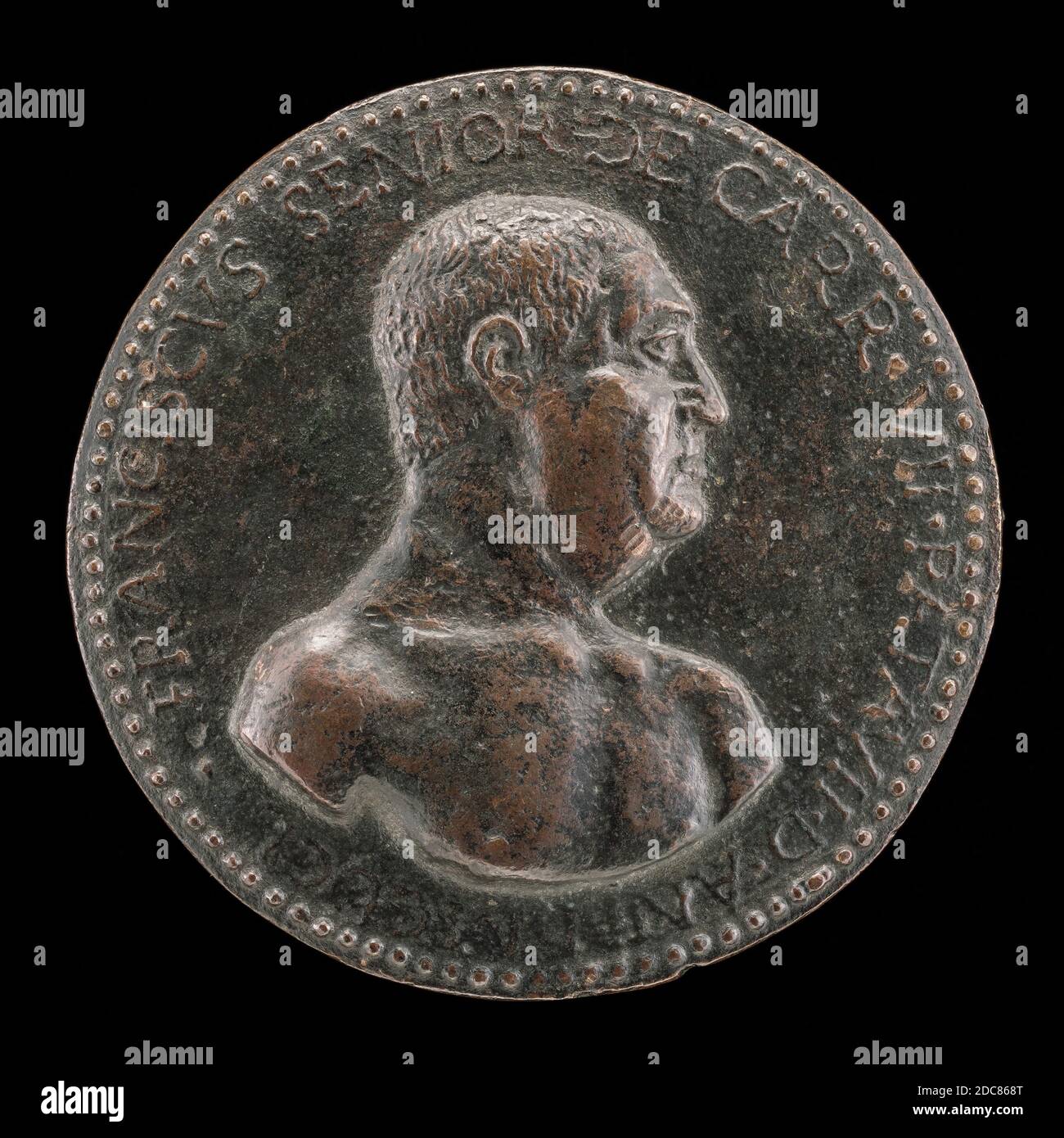 Italien 15ème siècle, (artiste), Francesco I de Carrara, 15ème siècle, bronze, total (diamètre): 7.1 cm (2 13/16 in.), poids brut: 90.33 gr (0.09 kg Banque D'Images