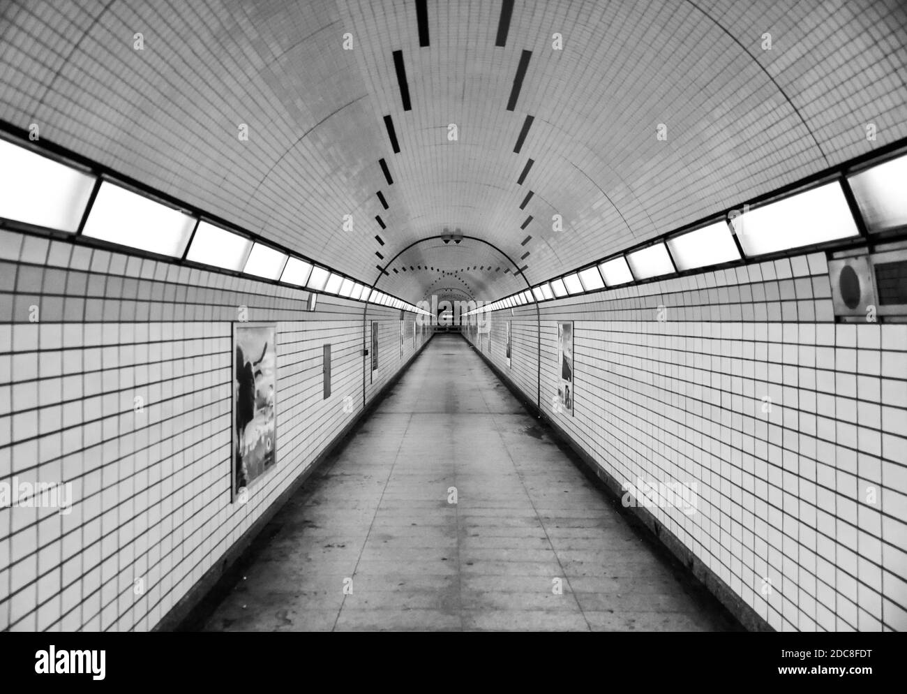 tunnel souterrain du métro dans la ville Banque D'Images