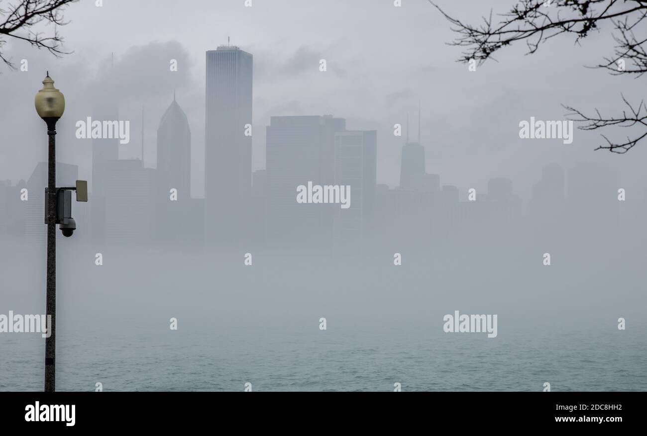 Vue sur la ville le long du front de mer Banque D'Images