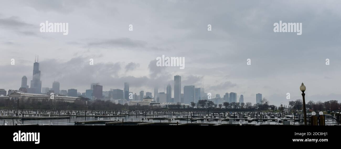 Vue sur la ville le long du front de mer Banque D'Images