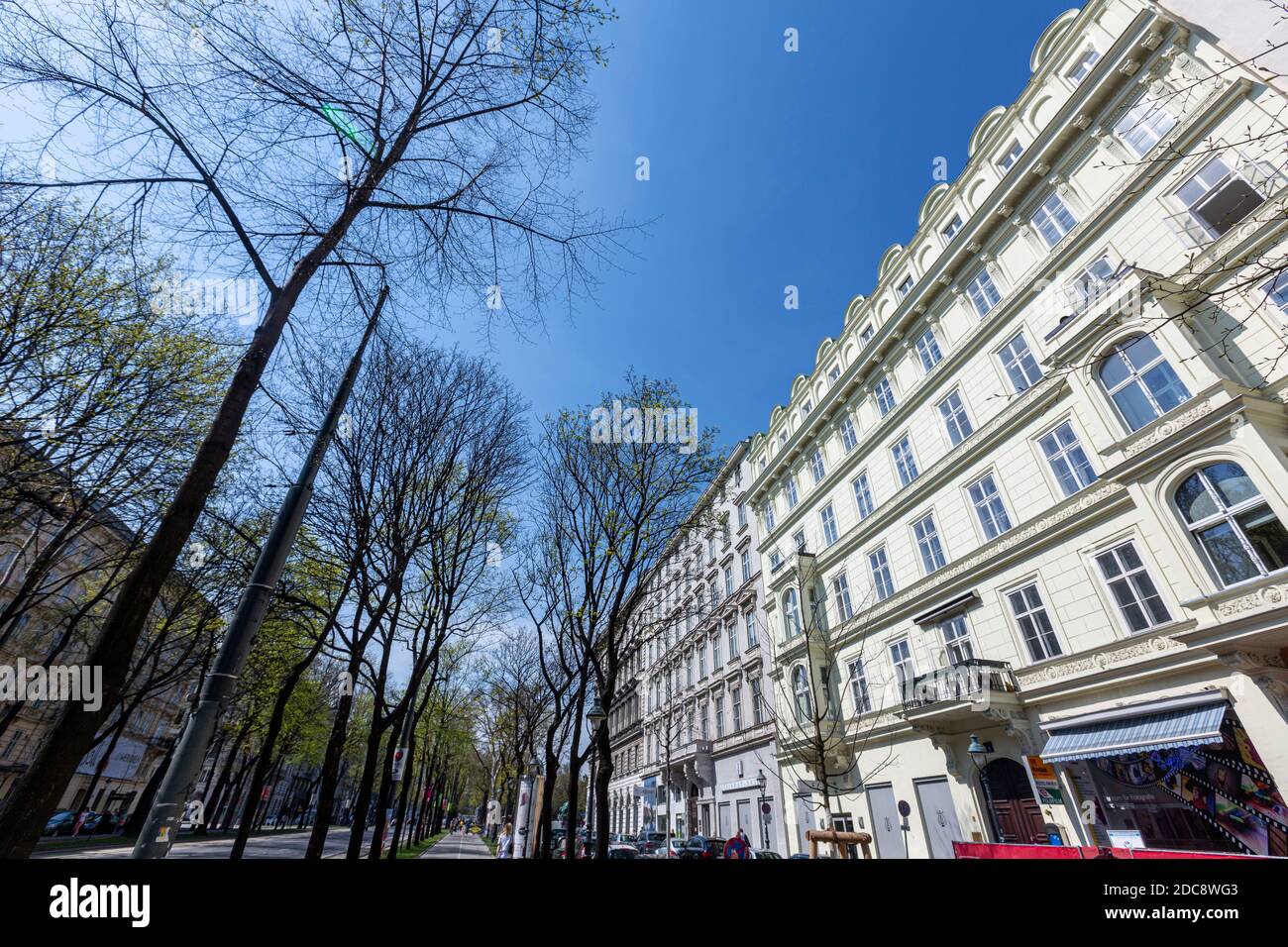 Vue sur Opernring, Vienna Ring Road, Vienne, Autriche. Banque D'Images