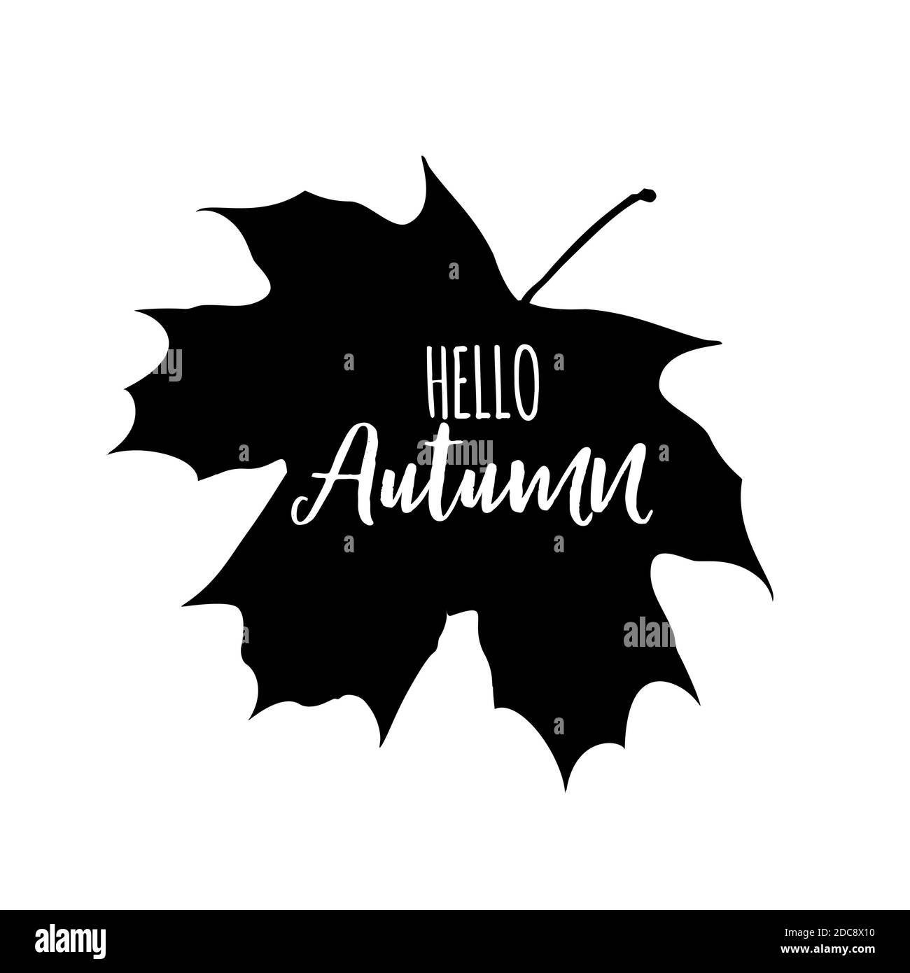 Brillant Hello automne feuilles naturelles arrière-plan. Illustration Banque D'Images