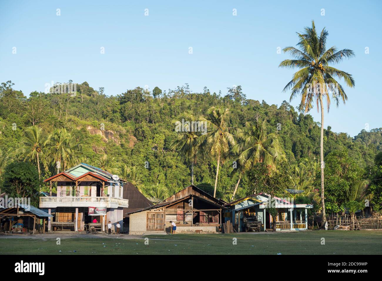 Sungai Pinang Village, près de Padang à Sumatra Ouest, Indonésie, Asie Banque D'Images