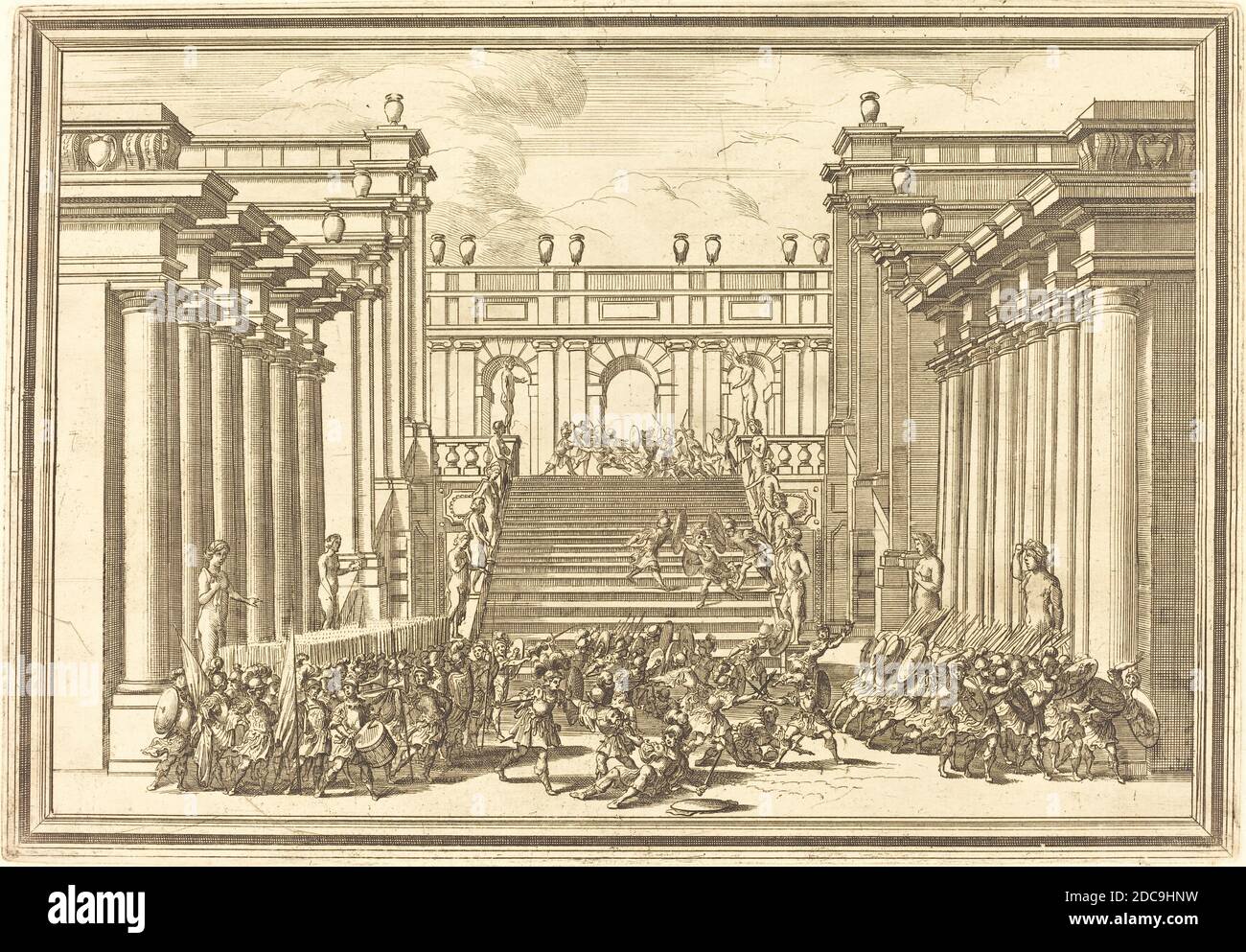 Arnold von Westerhout, (artiste), Flamand, 1651 - 1725, il Greco in Toia: Plaque 3, Quadreria Medicea, vol.4, (série), gravure et gravure sur papier couté Banque D'Images