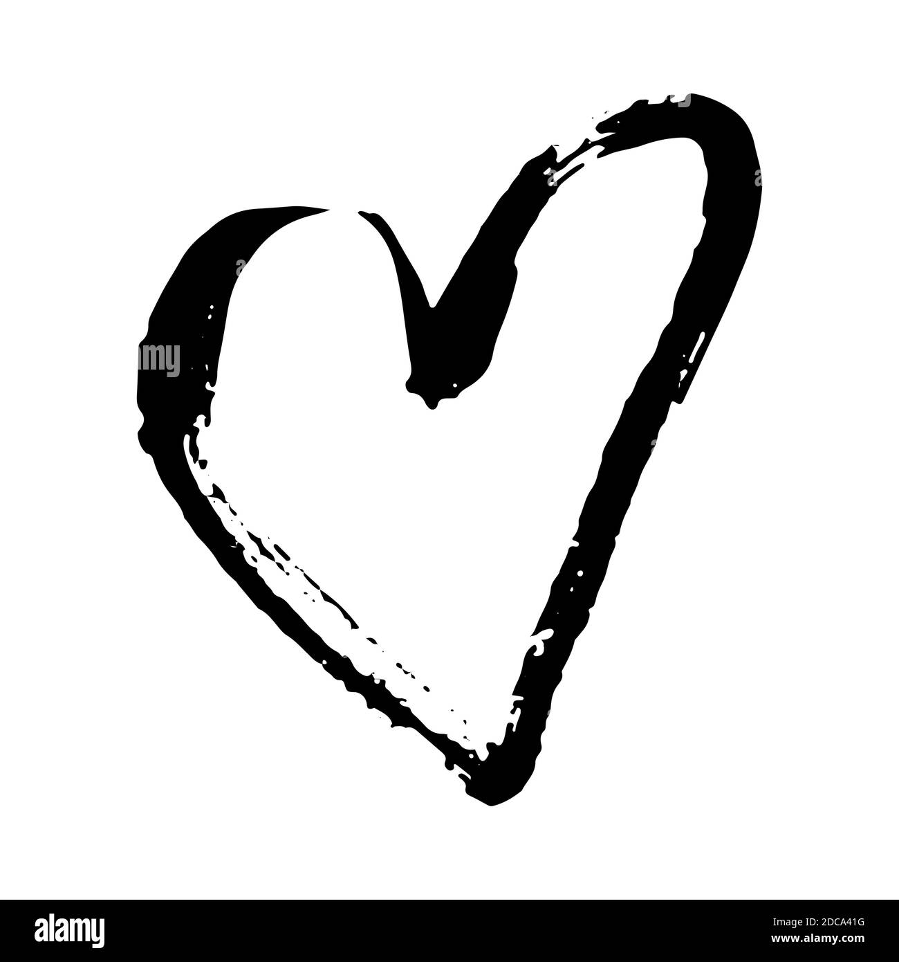 Grunge cœur. Valentine day imprimer. Vector illustration. Illustration de Vecteur Grunge cœur. Valentine day imprimer. Vector illustration. Illustration de Vecteur