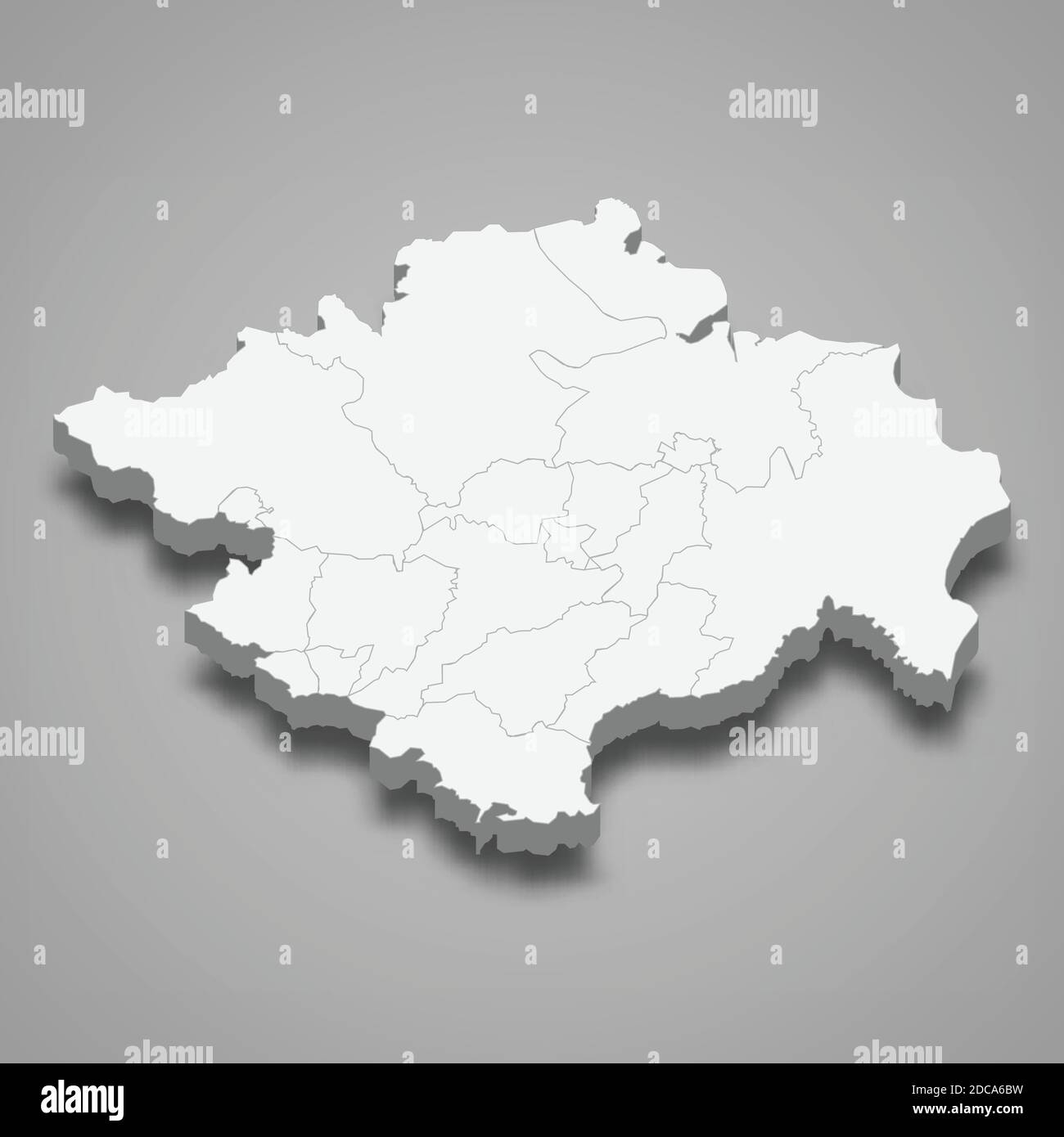 Carte isométrique 3d de Sumatra Sud est une province de l'Indonésie, illustration vectorielle Illustration de Vecteur