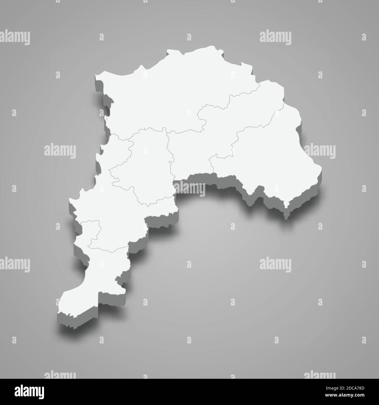 Carte isométrique 3d de Valparaiso est une région du Chili, illustration vectorielle Illustration de Vecteur
