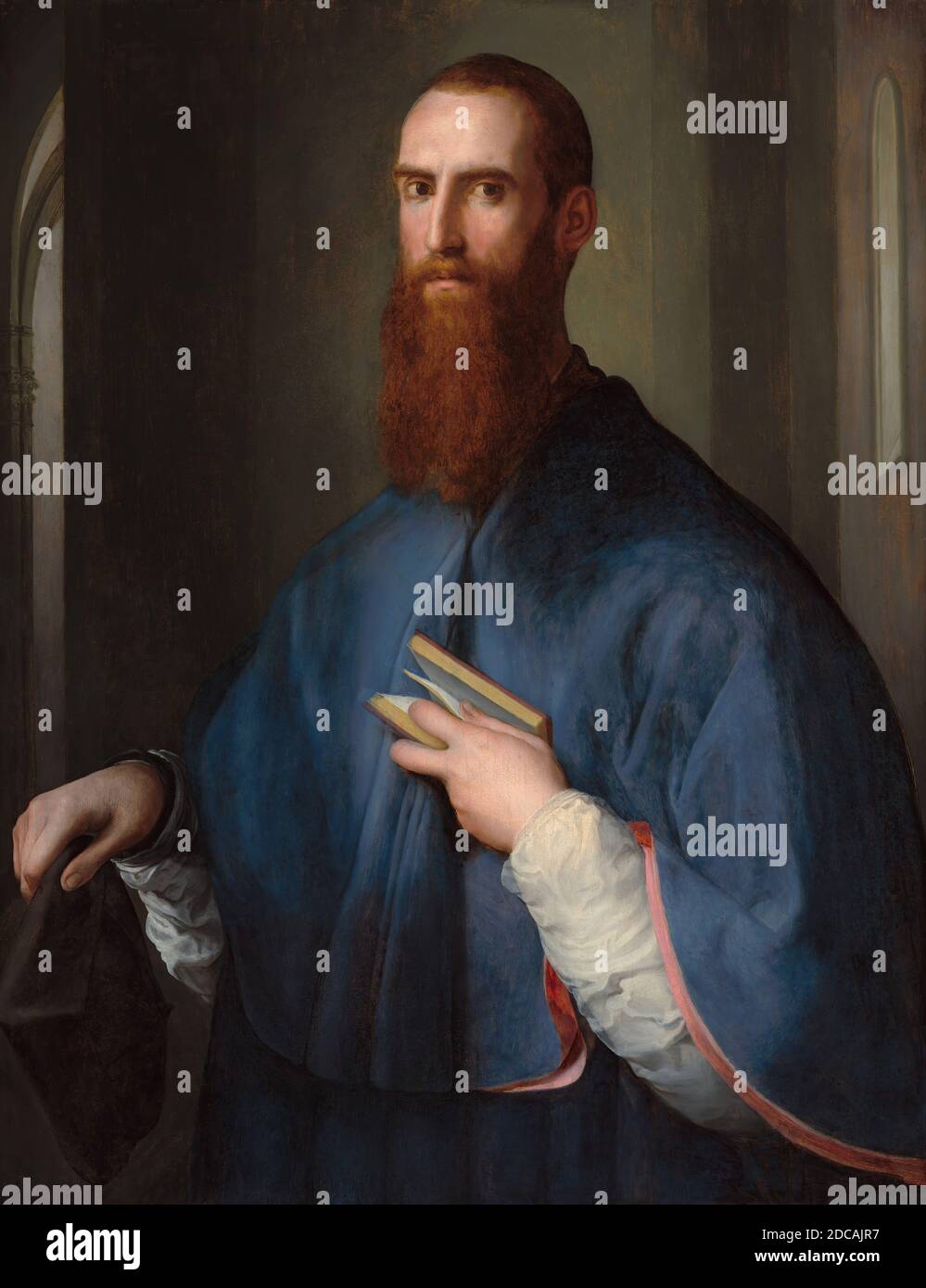 Pontormo, (artiste), Florentine, 1494 - 1556/1557, Monseigneur della Casa, probablement 1541/1544, huile sur panneau, hors tout: 102 x 78.9 cm (40 3/16 x 31 1/16 in.), encadré: 134 x 112.4 x 10.2 cm (52 3/4 x 44 1/4 x 4 in Banque D'Images