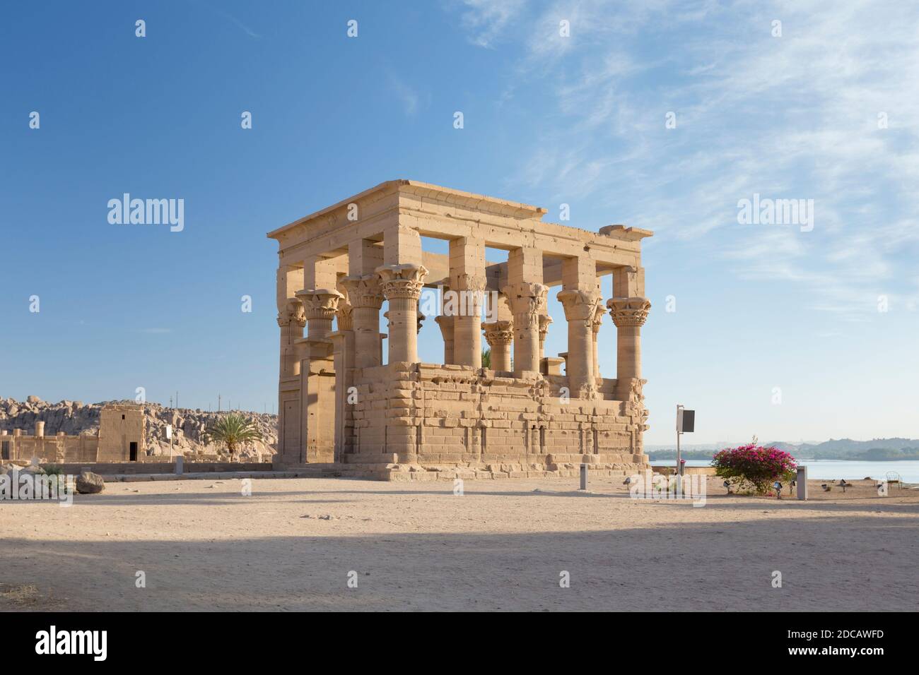 Kiosque de Trajan, temple de Philae, Aswan, Egypte Banque D'Images