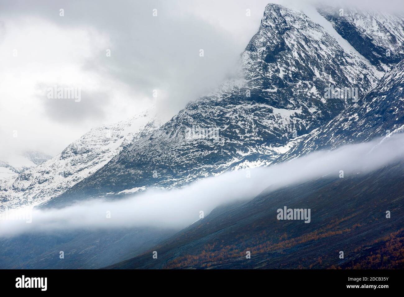 Paysage de montagne Jotunheimen, Norvège, Opdall Banque D'Images