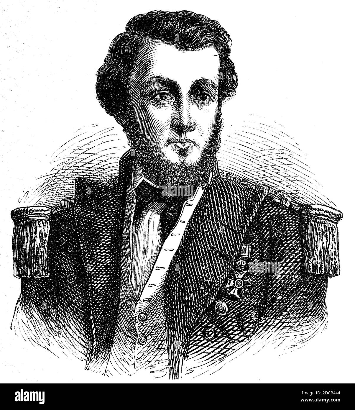 Joseph-René Bellot, 18 mars 1826 - 18 août 1853, officier de marine français et explorateur de l'Arctique / Joseph-René Bellot, 18. März 1826 - 18. Août 1853, französischer Marineoffizier und Polarforscher, Historisch, historique, numérique amélioration de la reproduction d'un original du 19ème siècle / digitale Reproduktion einer Originalvorlage aus dem 19. Jahrhundert, Banque D'Images