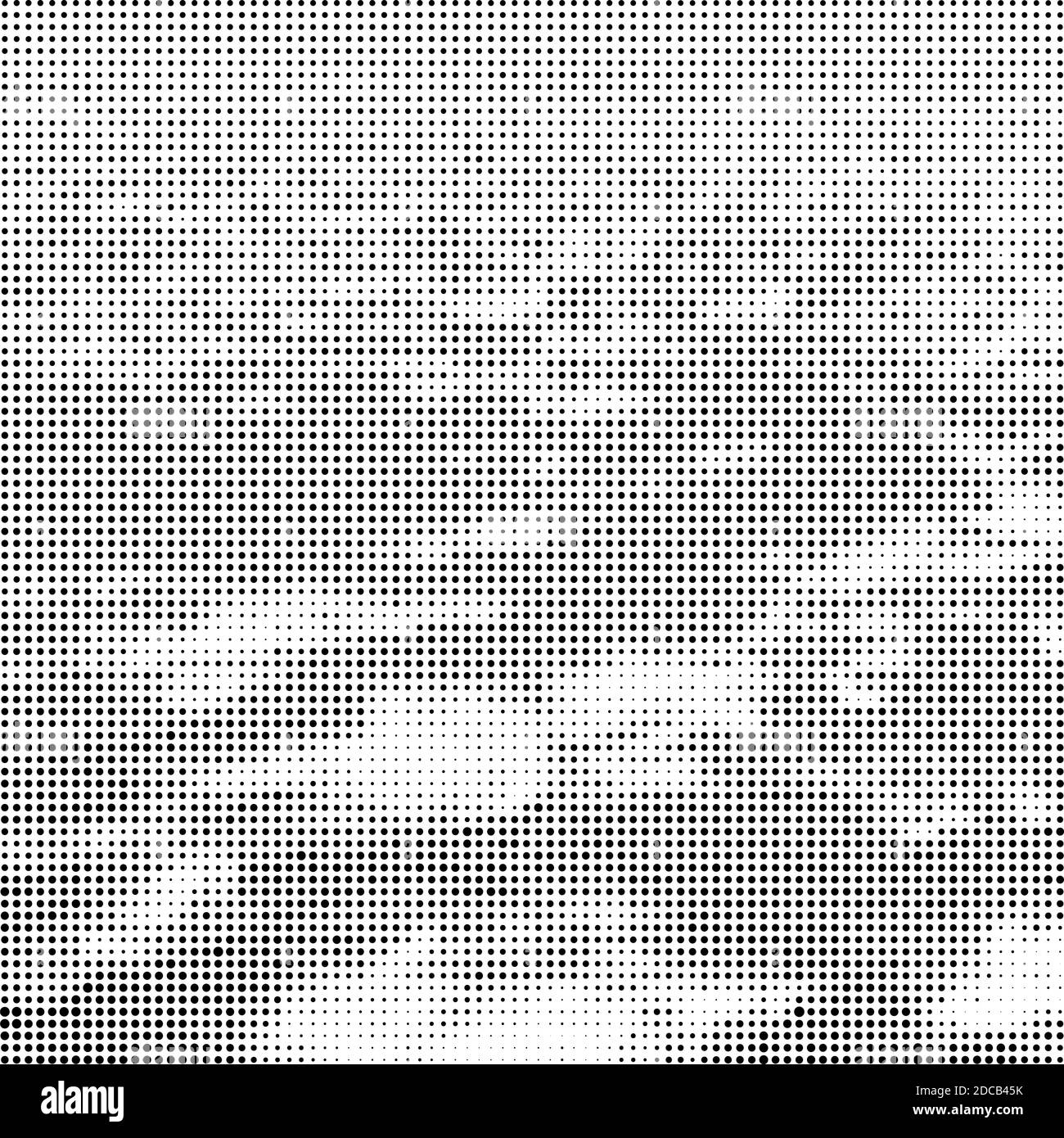 Modèle de demi-teinte. Ensemble de points. La texture en pointillés sur fond blanc. Grunge Overlay Modèle. La conception linéaire de détresse. Banque D'Images