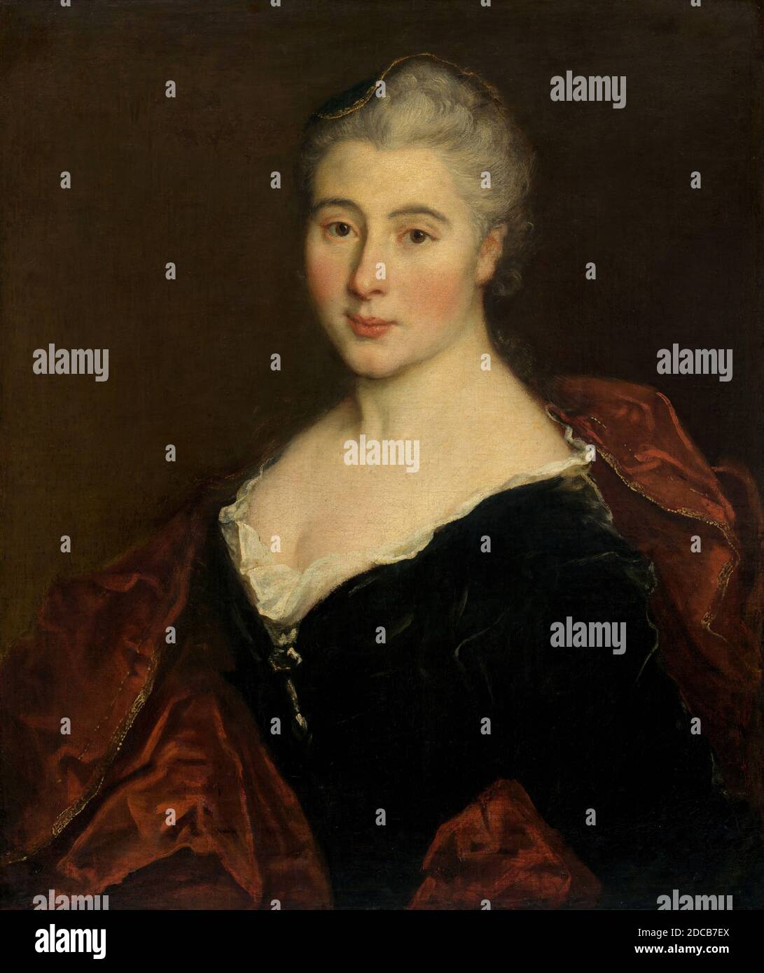 Français XVIIIe siècle, (peintre), Portrait d'une femme, c. 1711, huile sur toile, hors tout : 69.2 x 58.7 cm (27 1/4 x 23 1/8 in.), encadré : 96.2 x 86.4 cm (37 7/8 x 34 in Banque D'Images