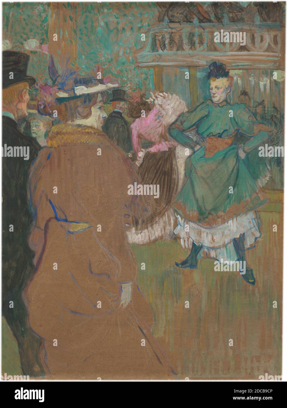 Henri de Toulouse-Lautrec, (artiste), français, 1864 - 1901, Quadrille au Moulin Rouge, 1892, huile sur carton, total: 81 x 59.8 cm (31 7/8 x 23 9/16 po), encadré: 104.1 x 83.5 cm (41 x 32 7/8 po Banque D'Images