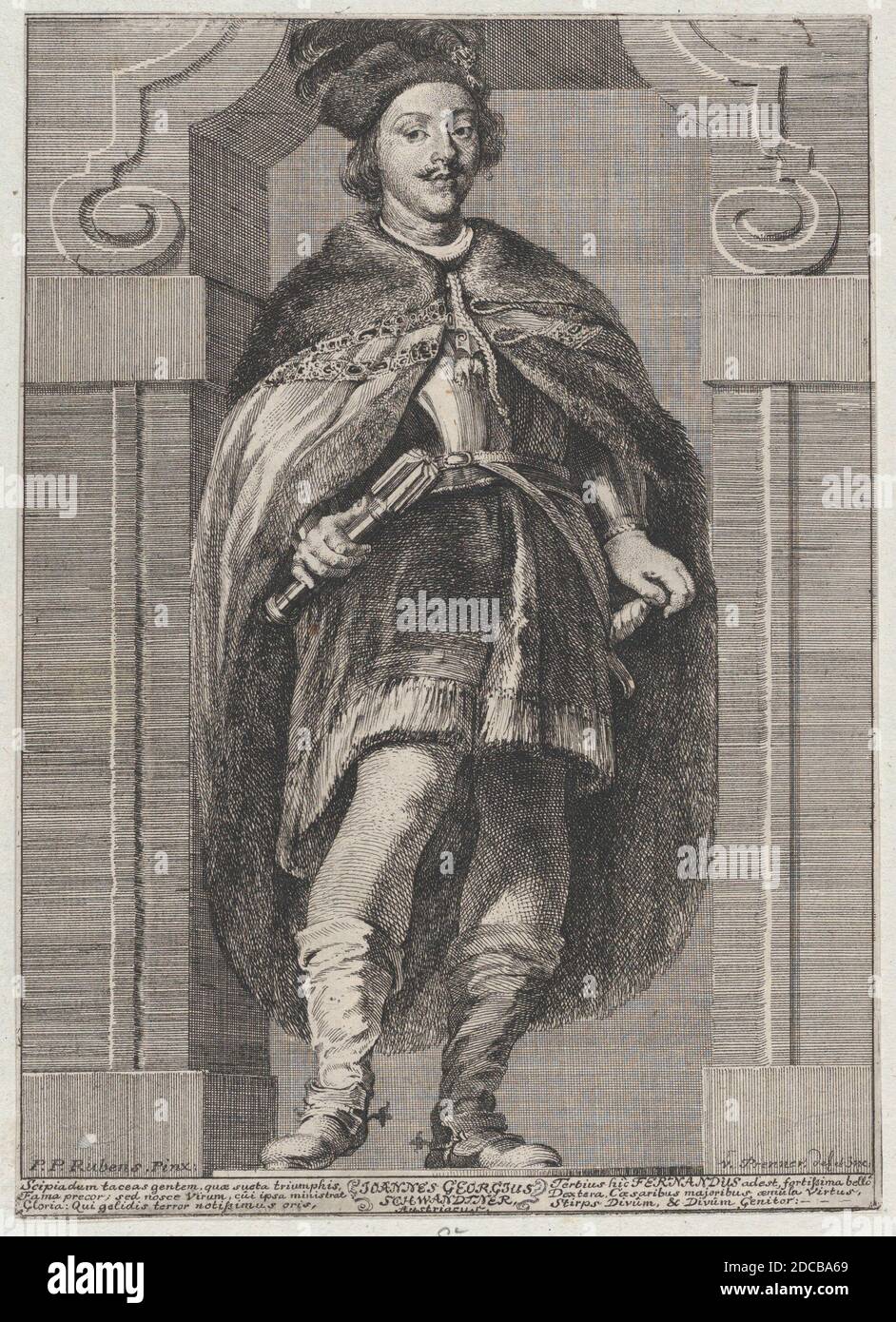 Portrait du Cardinal Infante Ferdinand d'Autriche, 1728. Banque D'Images