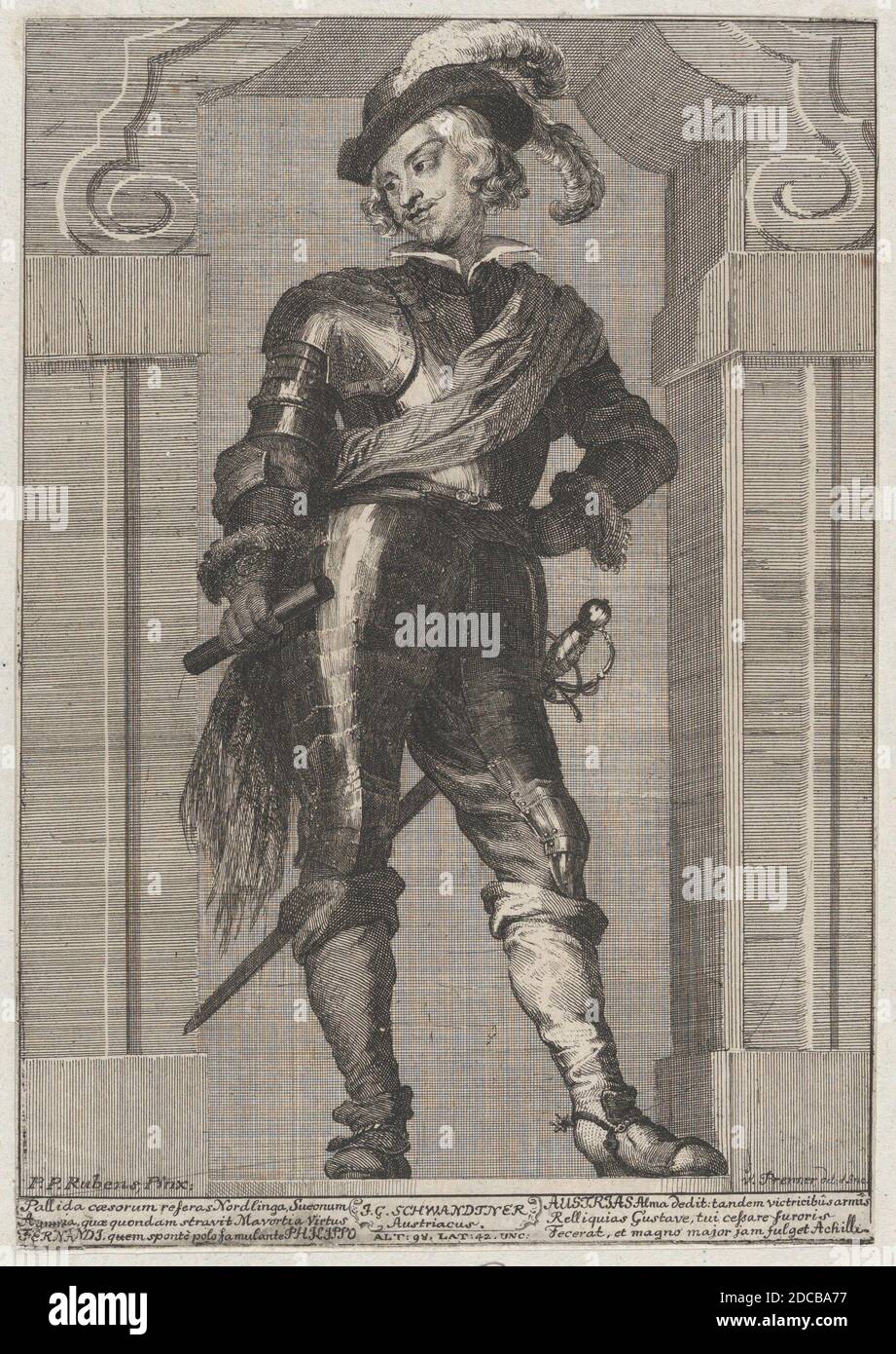 Portrait du Cardinal Infante Ferdinand d'Autriche, 1728. Banque D'Images