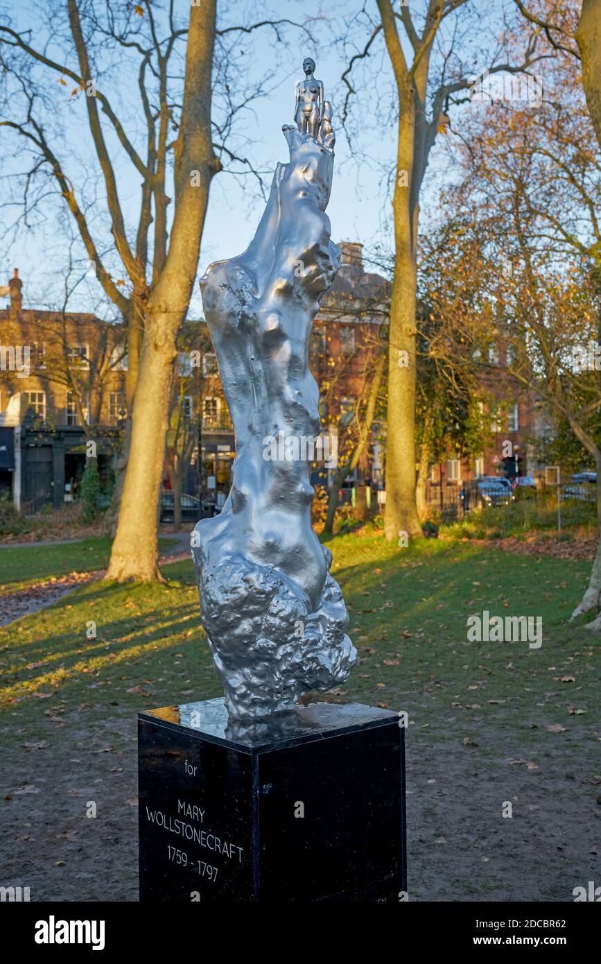 statue de mary wollstonecraft Newington Green Londres Banque D'Images