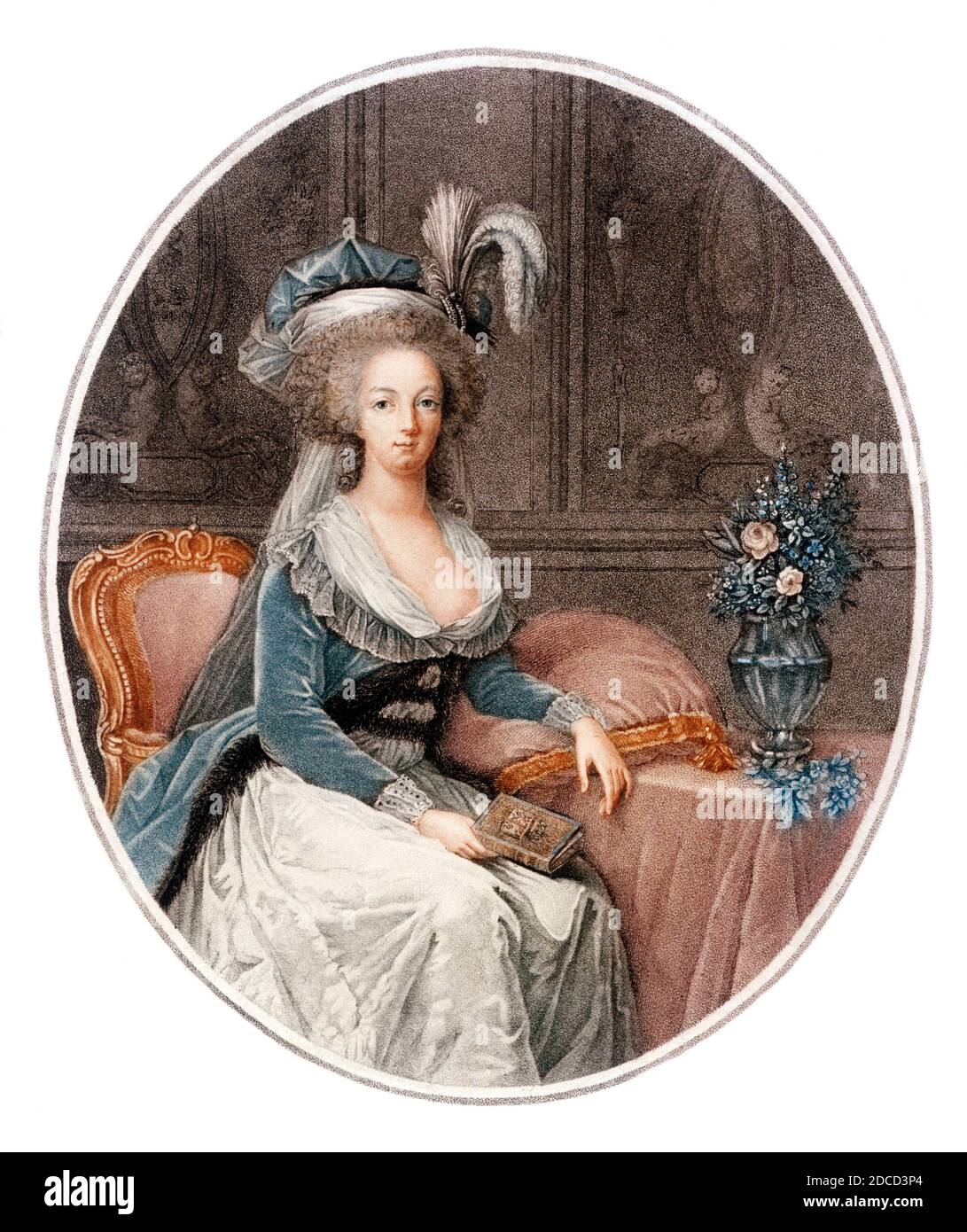 Marie Antoinette, dernière Reine de France Banque D'Images