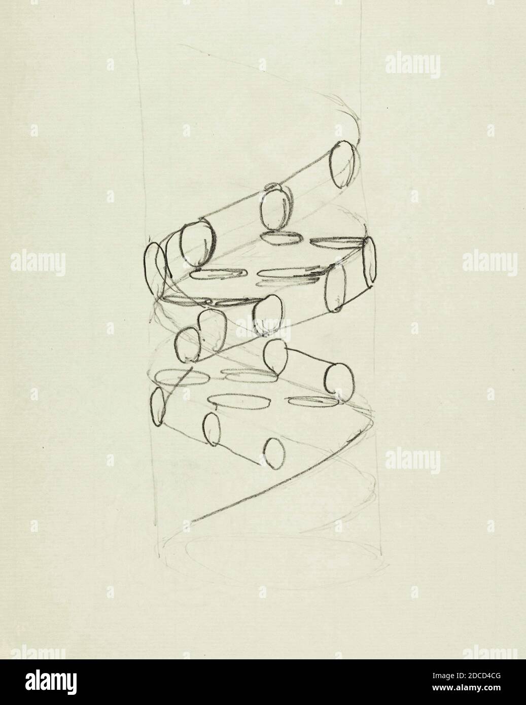 L'esquisse d'ADN originale de Crick Banque D'Images