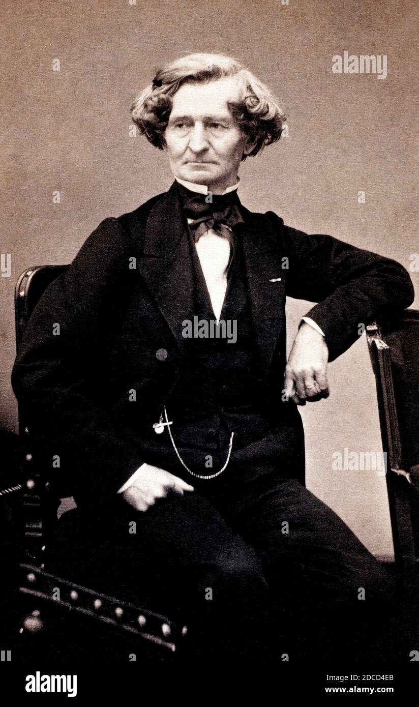 Hector Berlioz, compositeur français Banque D'Images