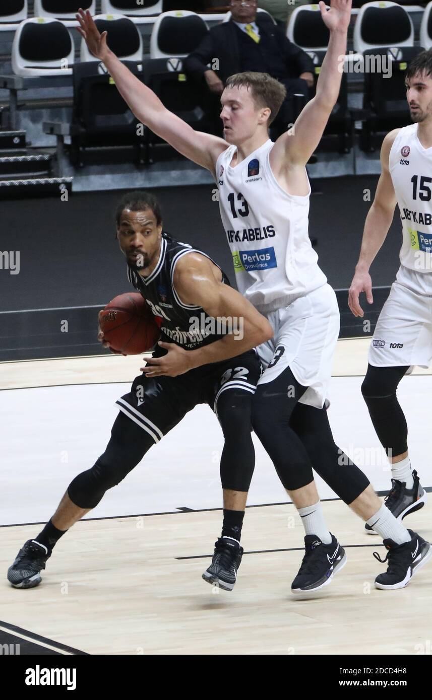 Segafredo Arena, Bologna, Italie, 20 Nov 2020, Vince Hunter de Virtus Segafredo Bologna pendant Virtus Bologna vs Lietkabelis, Basketball Eurocup Championship - photo Michele Nucci / LM crédit: Ettore Griffoni / Alamy Live News Banque D'Images