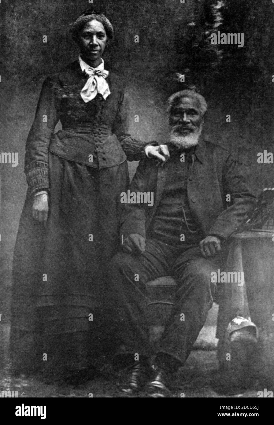 Josiah et Nancy Henson, auteur américain et abolitionniste Banque D'Images