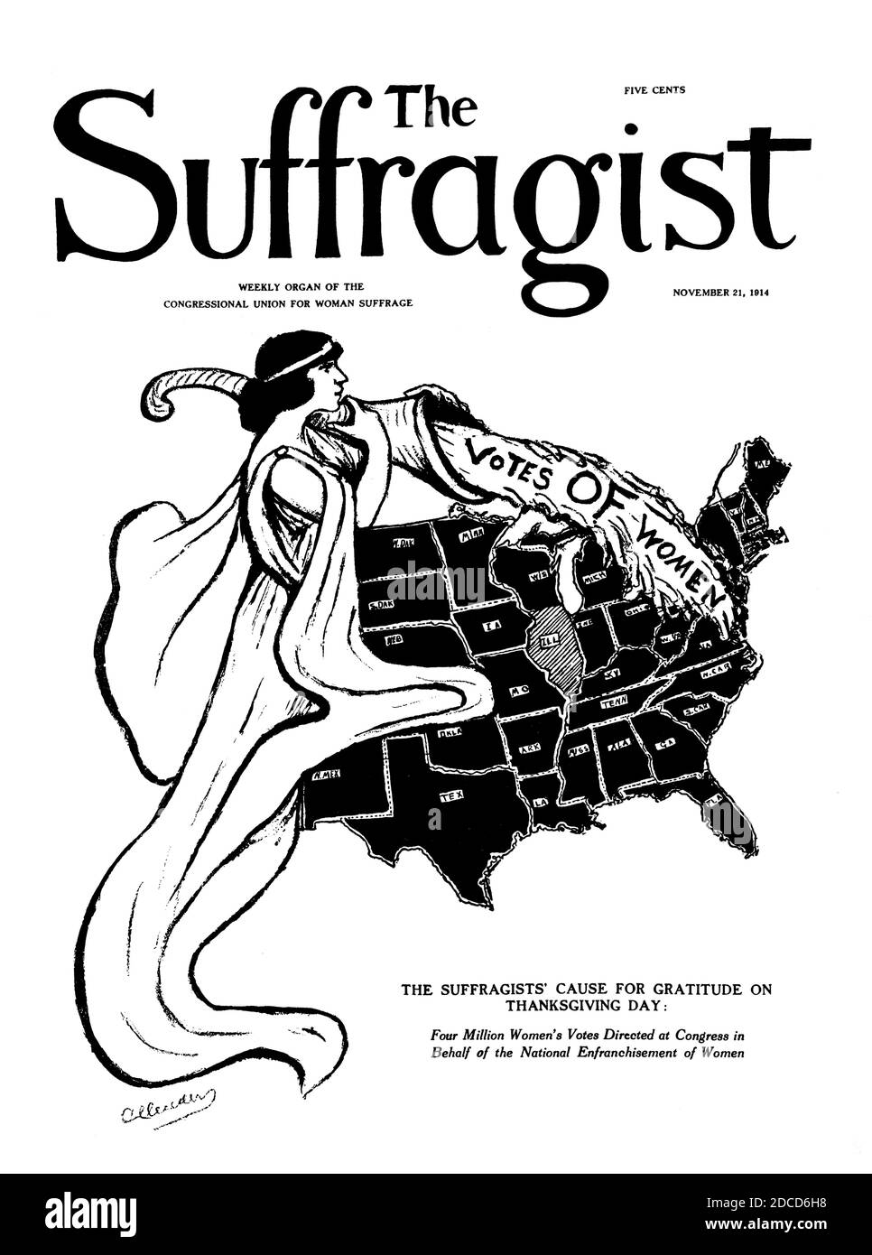 Le Suffragist, 1914 Banque D'Images