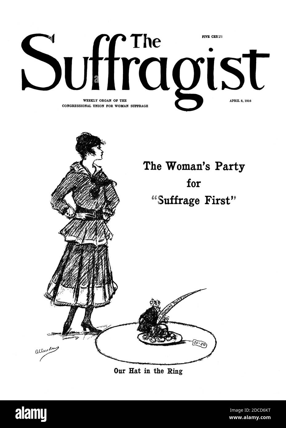 Le Suffragist, 1916 Banque D'Images