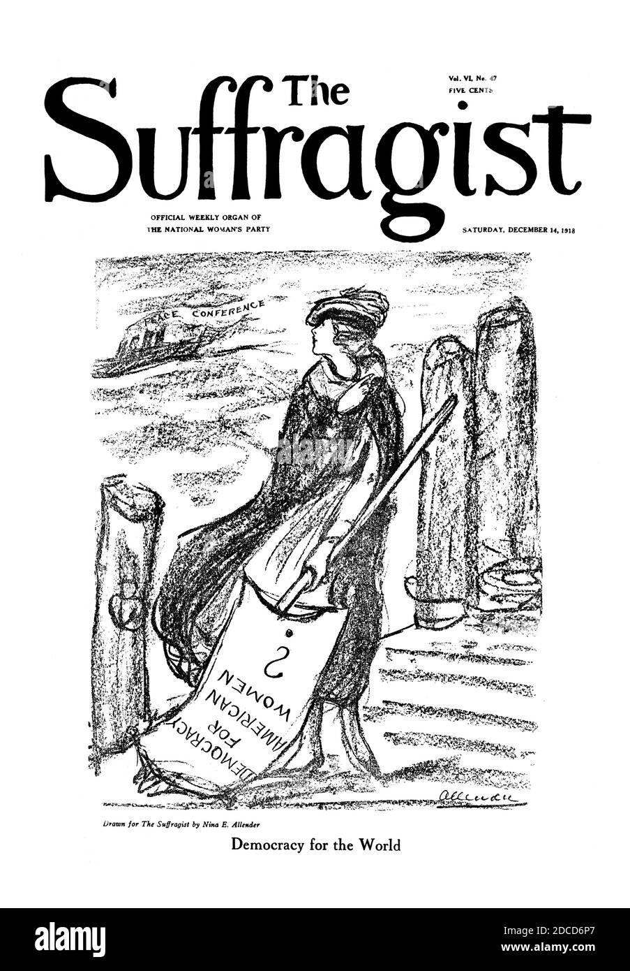 Le Suffragist, 1918 Banque D'Images