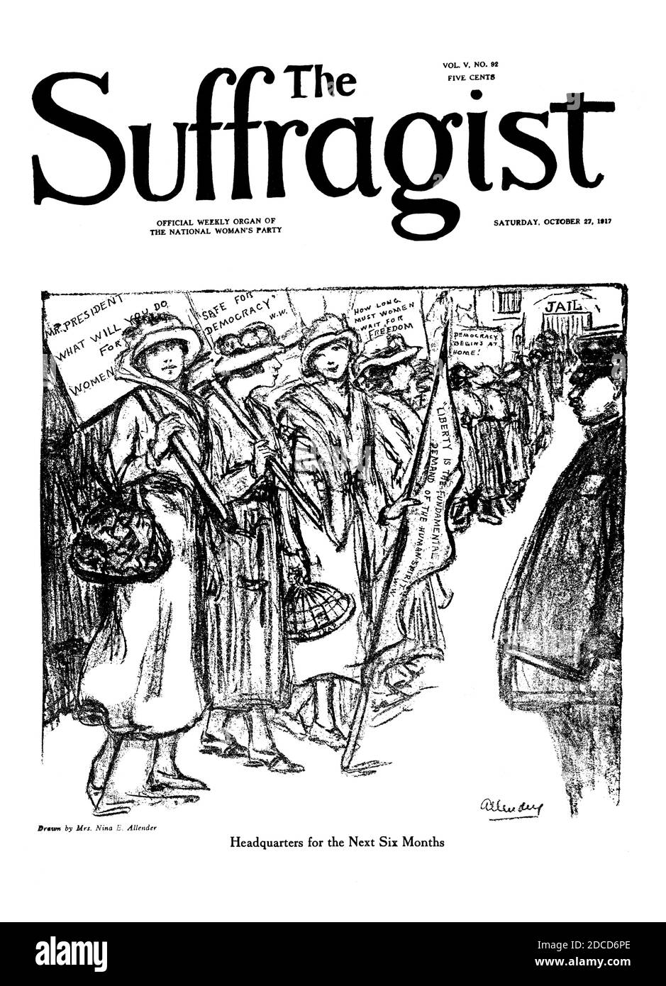 Le Suffragist, 1917 Banque D'Images