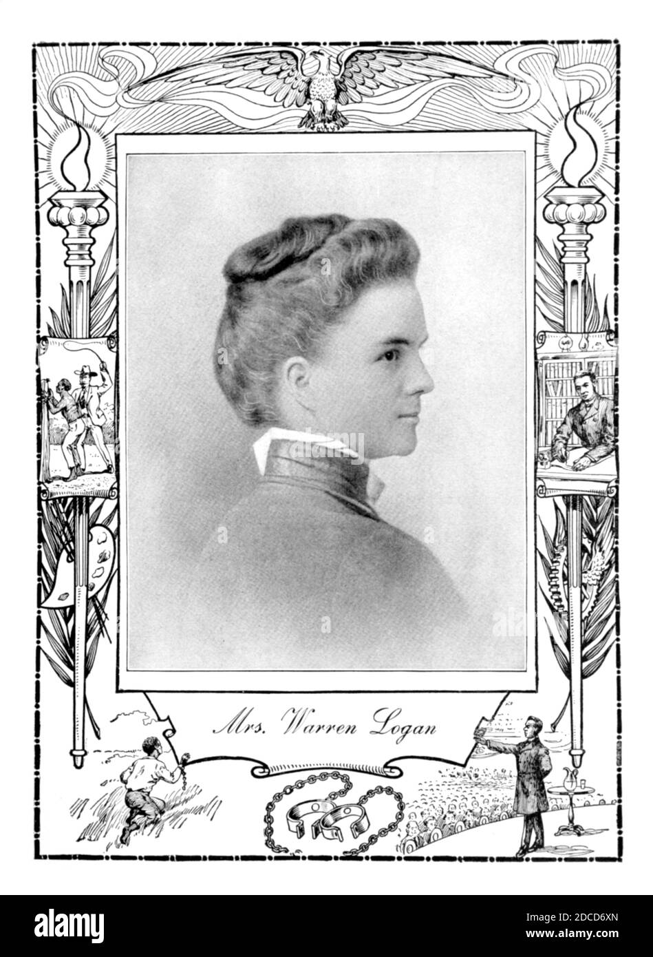 Adella Hunt Logan, auteur américain et suffragette Banque D'Images