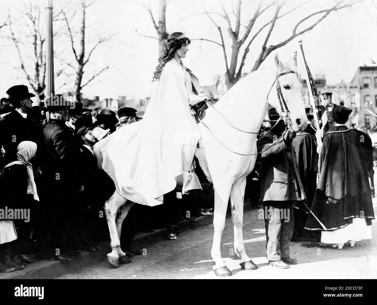 Inez Milholland, procession de la femme au suffrage, 1913 Banque D'Images