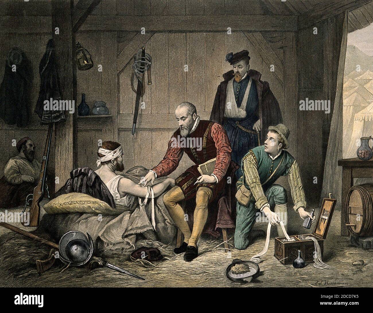 Ambroise par√©, chirurgien français Banque D'Images